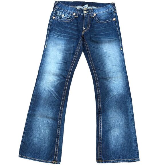 True Religion Jeans Size 33 BILLY BIG T Blue - Picture 3 of 9